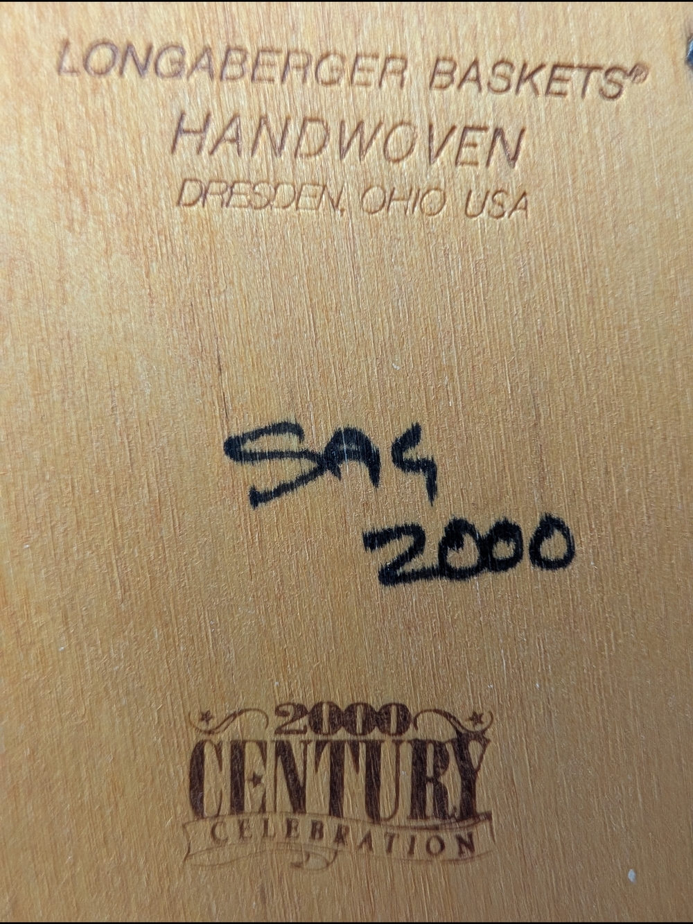 Longaberger Century 2000 October Fields Basket/Lid/Liner/Protector/Tie-On 16951 - Picture 2 of 8